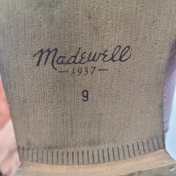 Madewell Sidney Women's Classic Knee High Tall Brown Leather Riding Boots Sz 9 - Picture 13 of 14